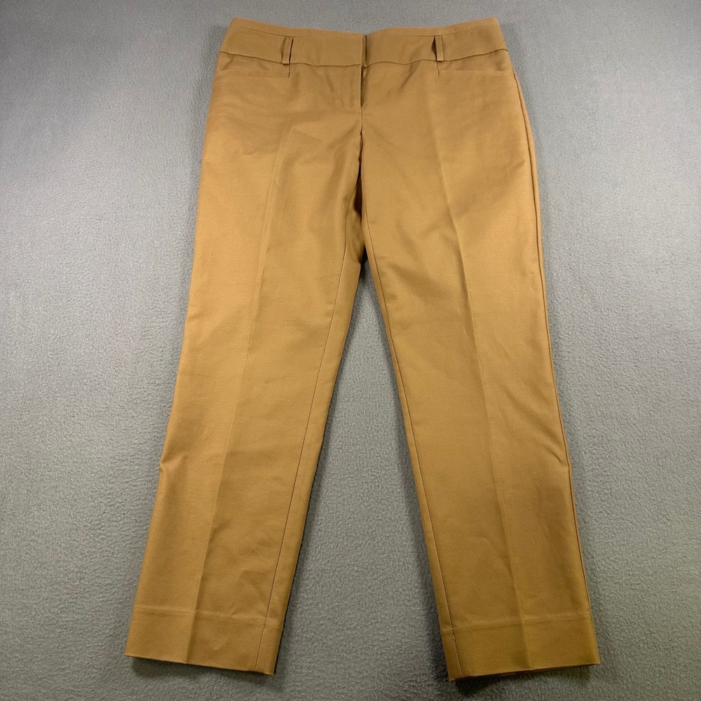 The Limited Collection Drew Fit Camel Tan Straight Leg Dress Pants Womens 10